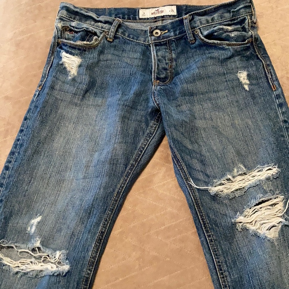 Hollister ripped jeans